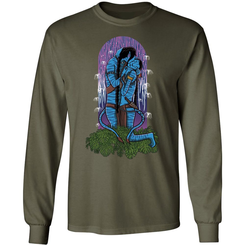 Long Sleeve T-Shirt - F459FEND - Military Green - 16