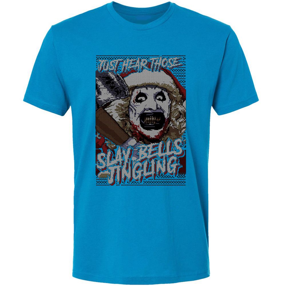 Slay Bells Jingling Premium Unisex T-Shirt - Turquoise - 16