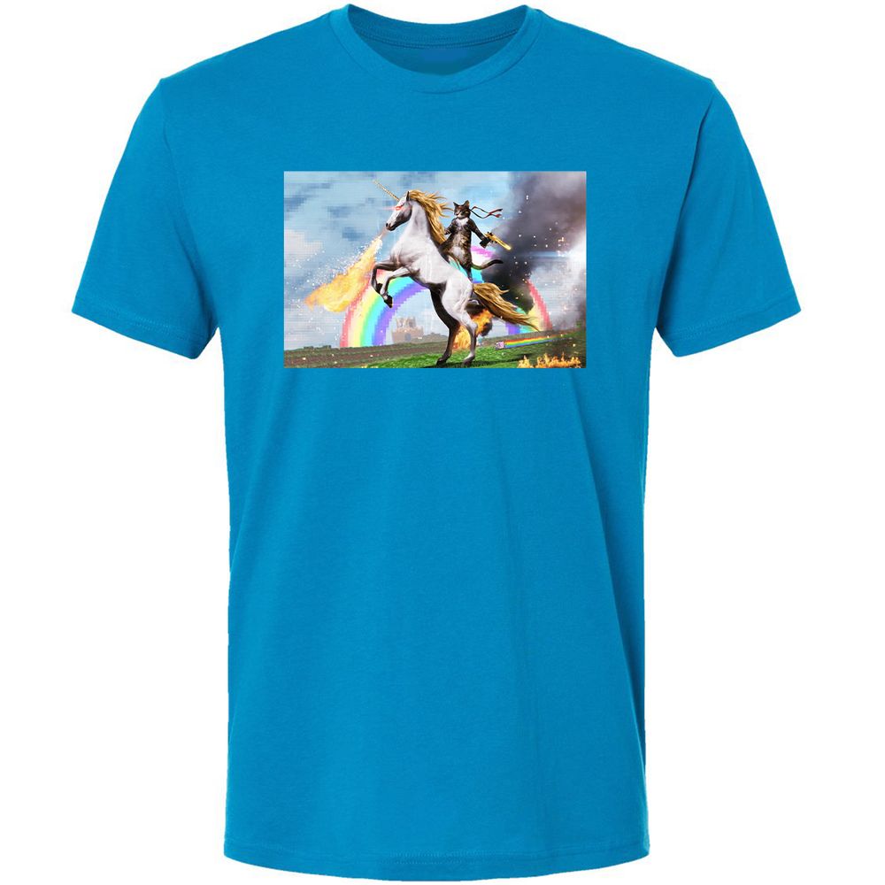 Premium Unisex T-Shirt - PDVG7C2A - Turquoise - 16