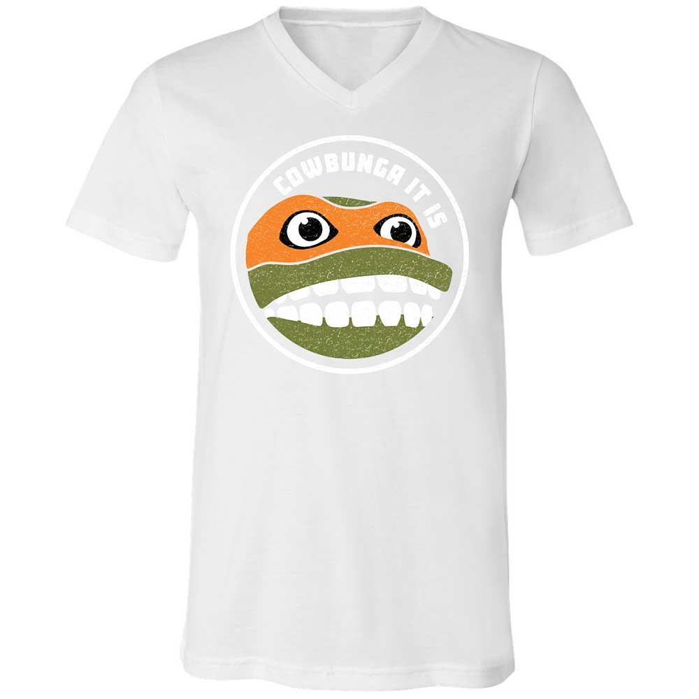 Unisex V-Neck T-Shirt - 7FSP8CW6 - White - 16