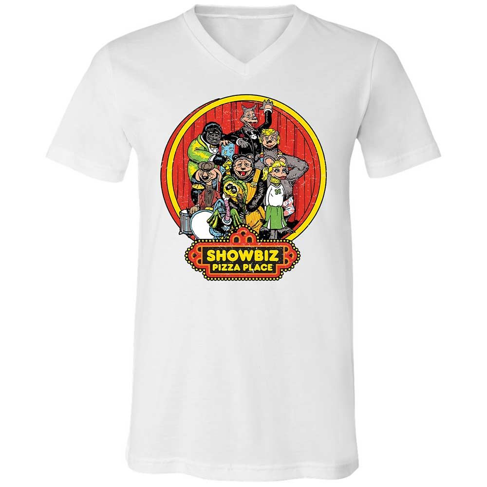 Unisex V-Neck T-Shirt - B89VCUJU - White - 16