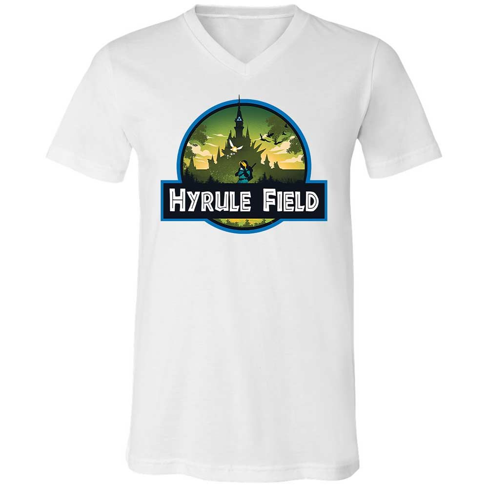 Unisex V-Neck T-Shirt - H89LA6DW - White - 16
