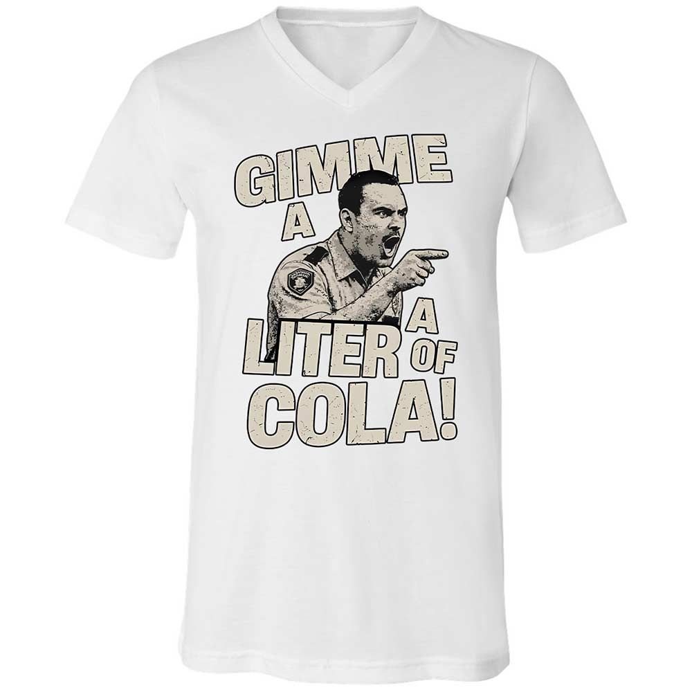 Unisex V-Neck T-Shirt - 126VKRF2 - White - 16
