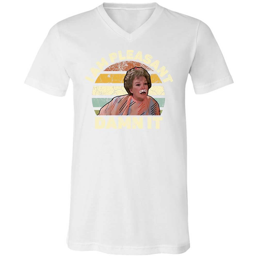 Unisex V-Neck T-Shirt - 3HQT4FBZ - White - 16