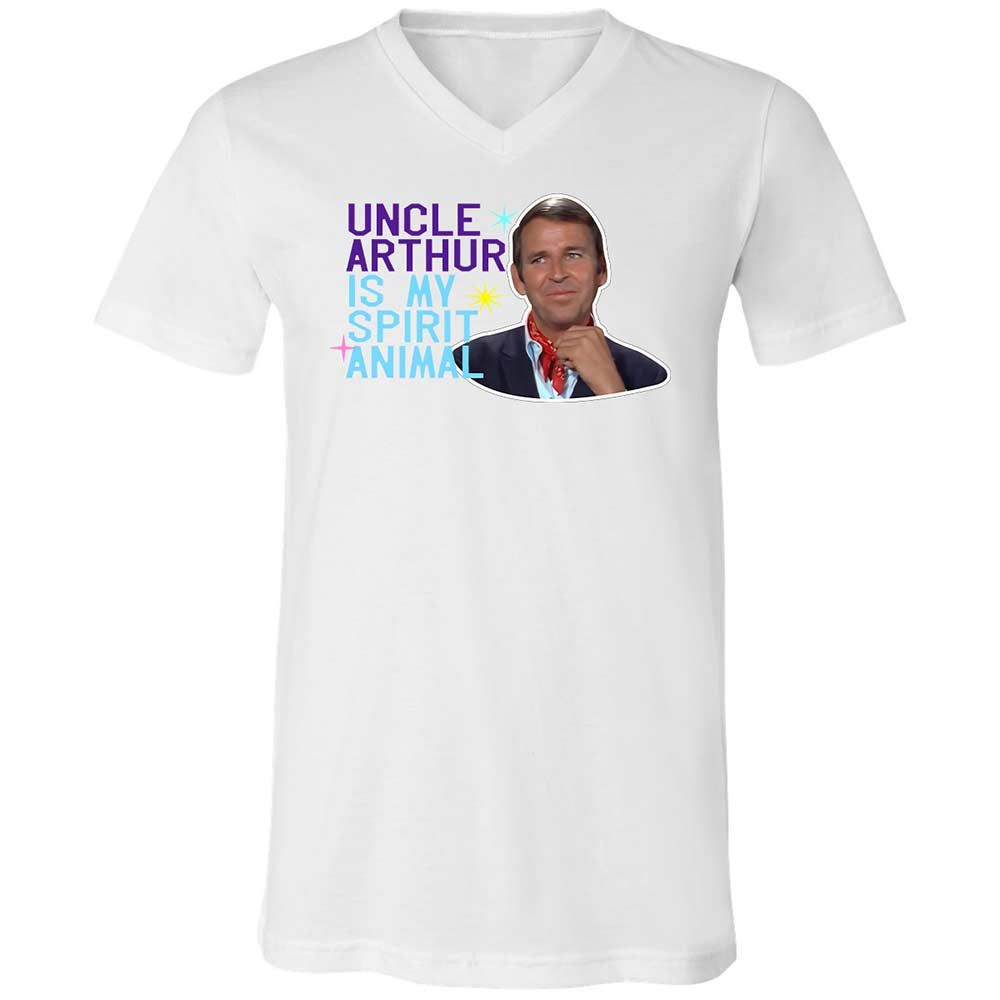 Unisex V-Neck T-Shirt - QBVG3XTZ - White - 16