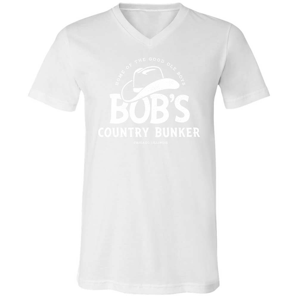Unisex V-Neck T-Shirt - CMCDEP65 - White - 16