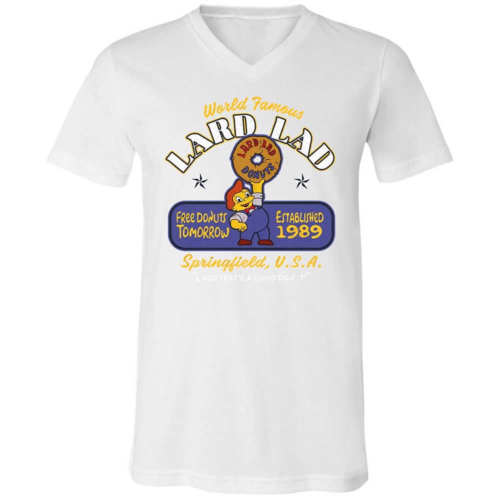 Unisex V-Neck T-Shirt - Y7LG7PQW - White - 16
