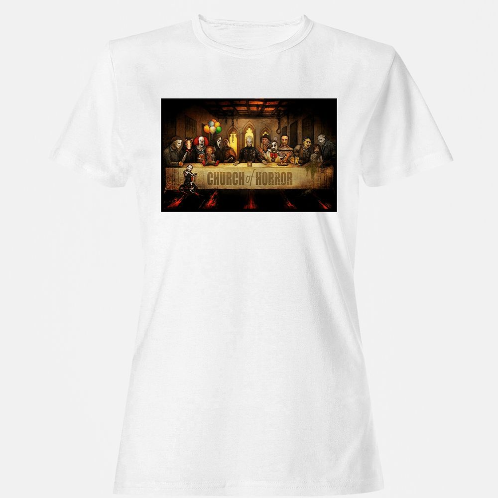 Women's T-Shirt - BZX9RVZU - White - 16