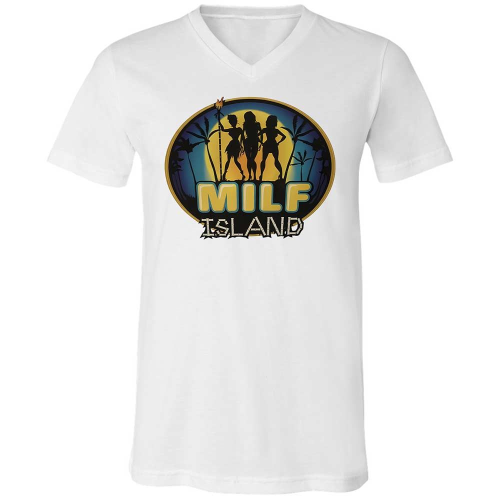 Unisex V-Neck T-Shirt - UDYEMDHJ - White - 16