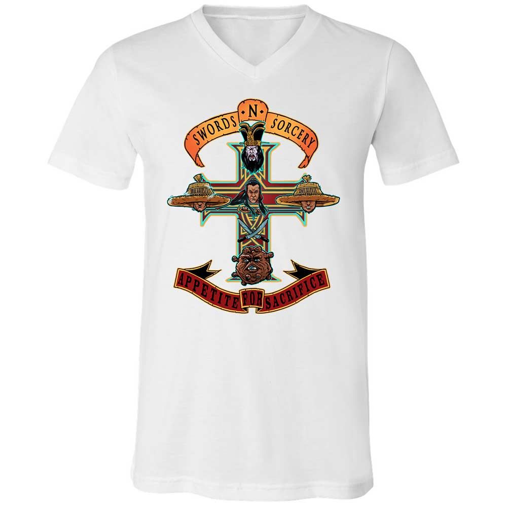 Unisex V-Neck T-Shirt - CNTNJ7CA - White - 16