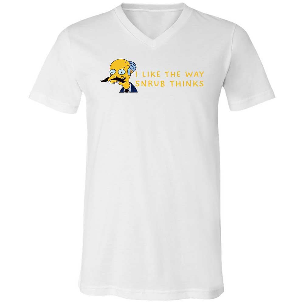 Unisex V-Neck T-Shirt - S1VR2LWG - White - 16