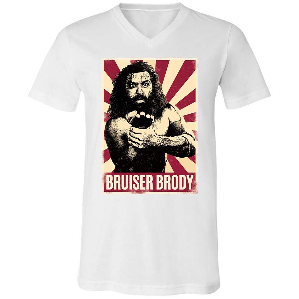 Unisex V-Neck T-Shirt - EMWXBR79 - White - 16