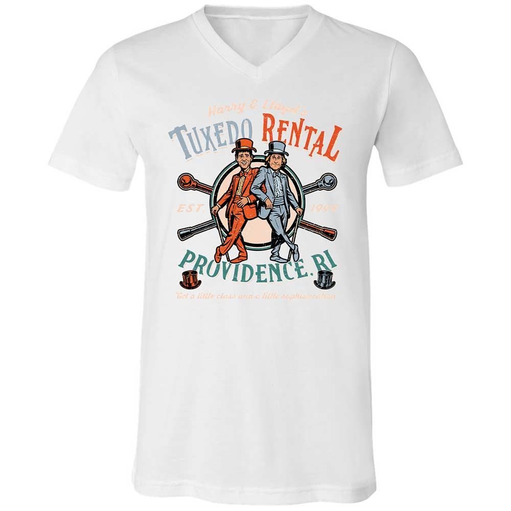 Unisex V-Neck T-Shirt - HCE5DEN9 - White - 16