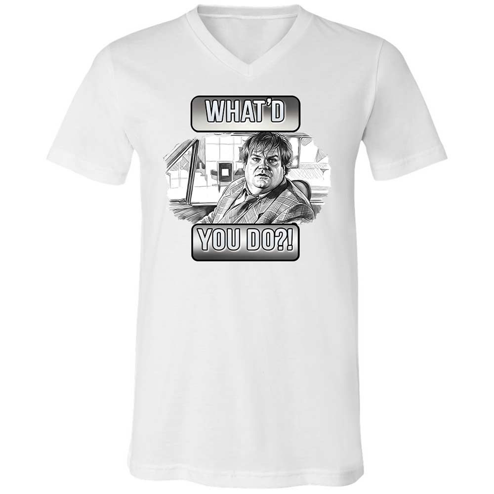 Unisex V-Neck T-Shirt - ACU6N5M1 - White - 16