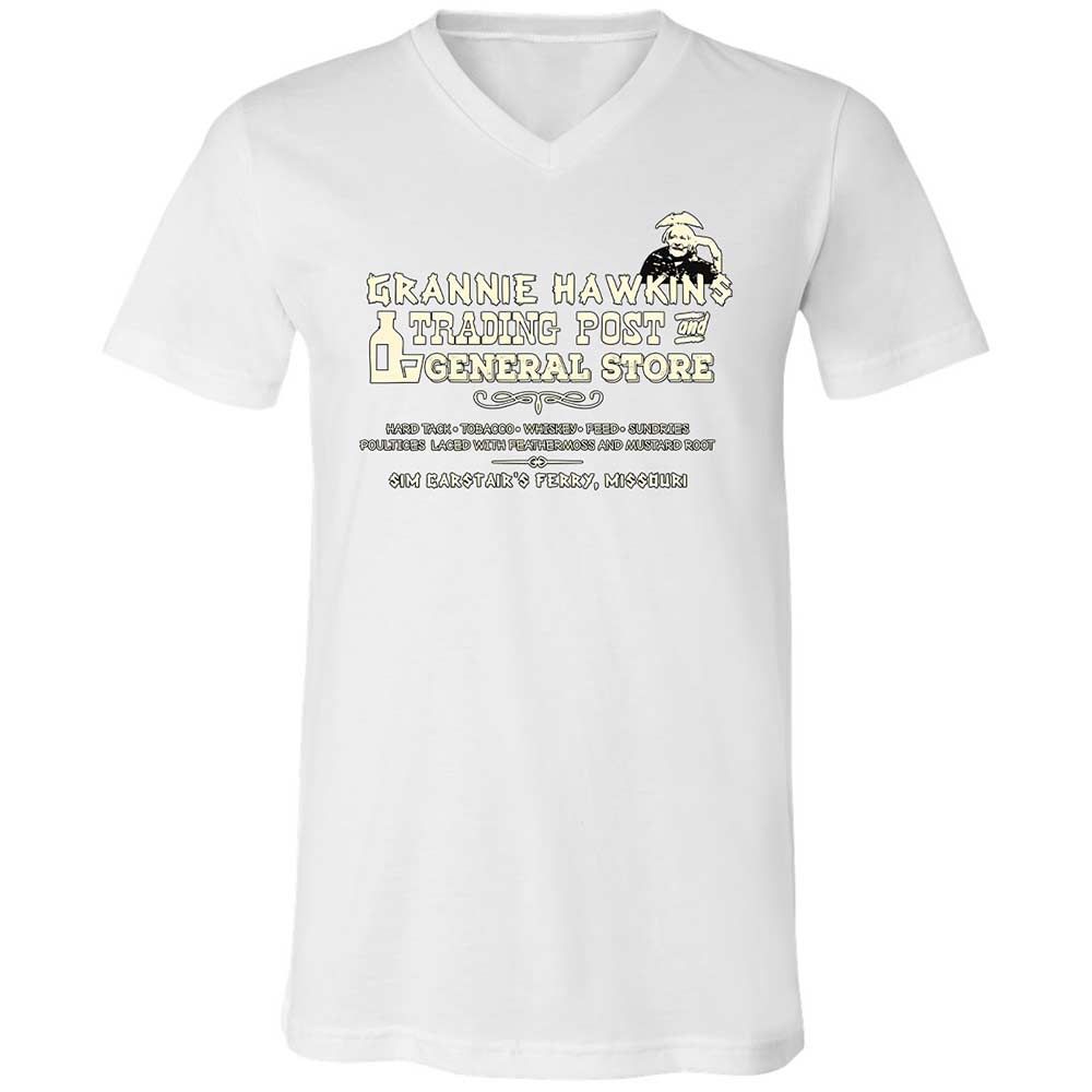 Unisex V-Neck T-Shirt - R5UV1FPN - White - 16
