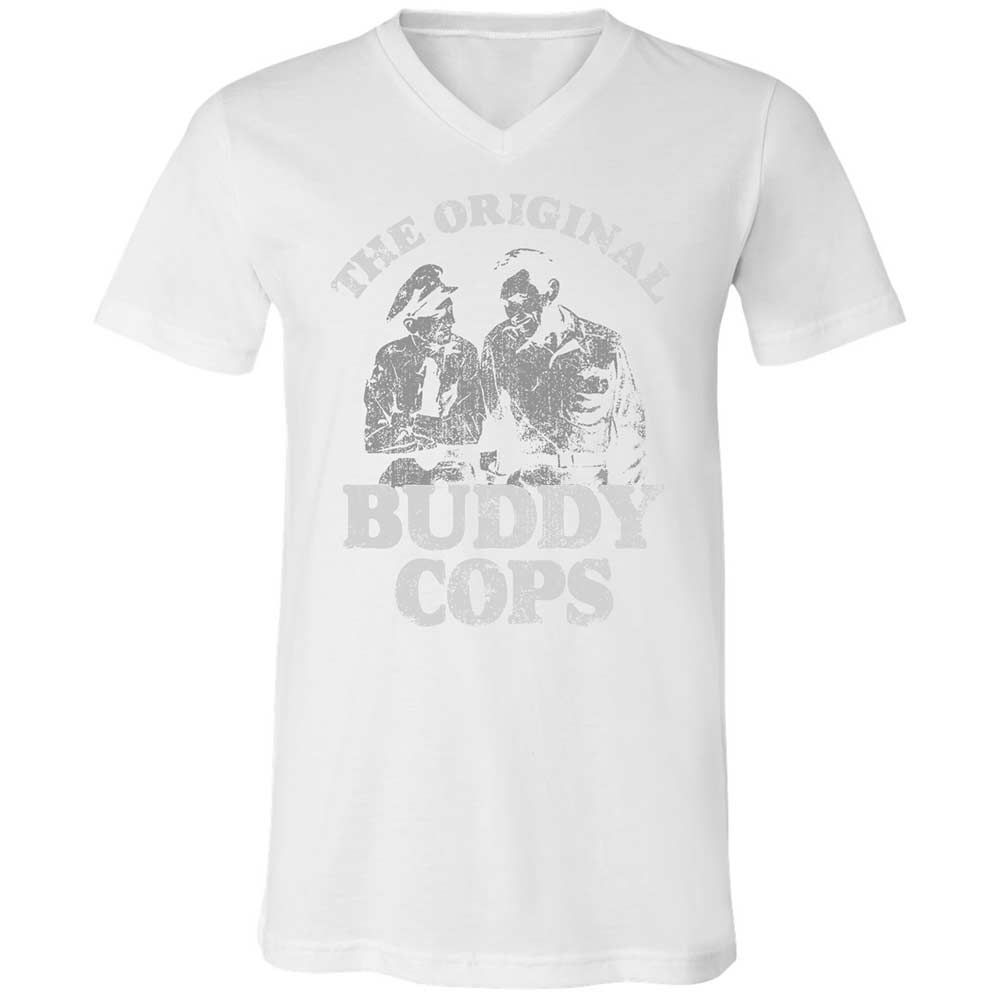 Unisex V-Neck T-Shirt - LR89QXS4 - White - 16