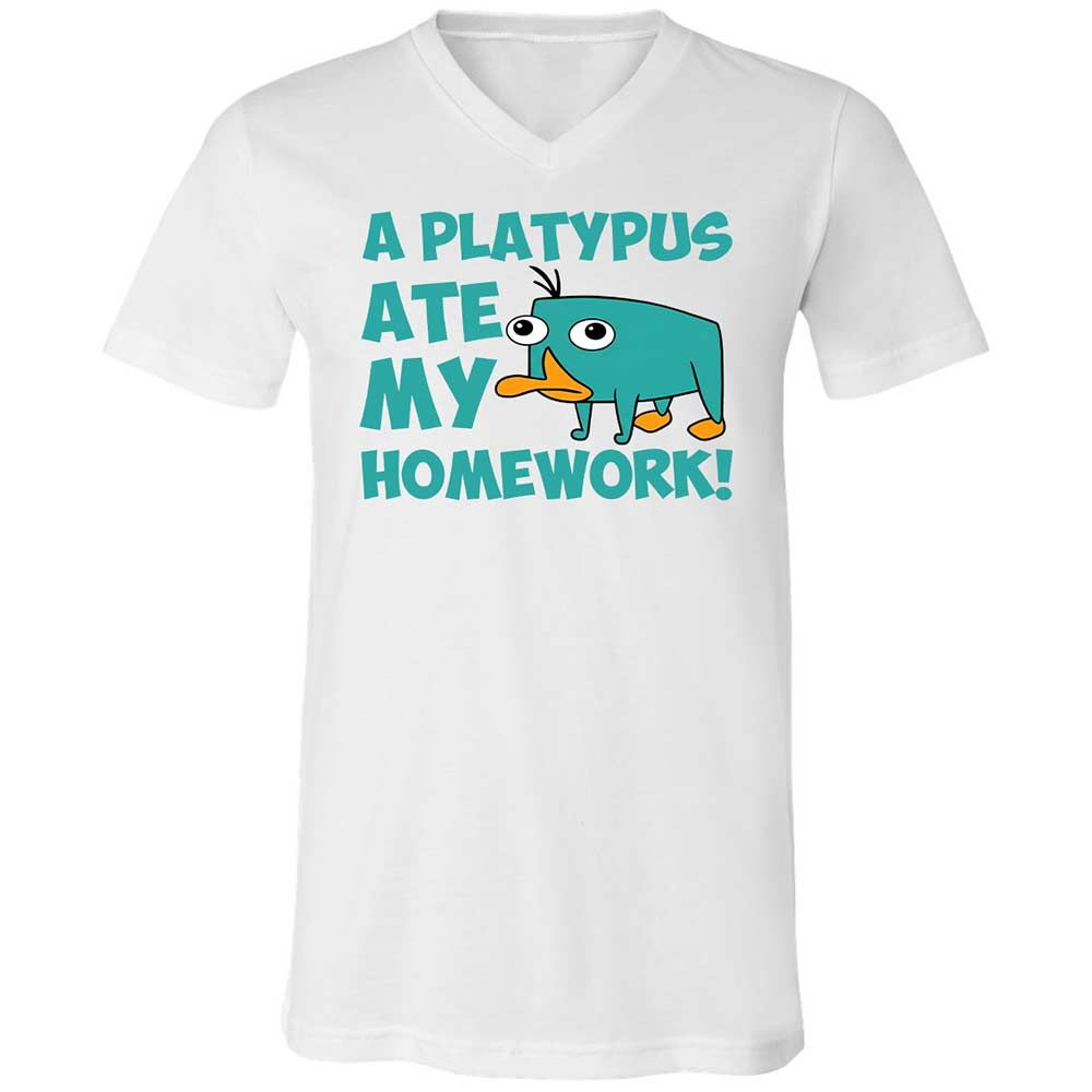Unisex V-Neck T-Shirt - 5LF2ZZDD - White - 16