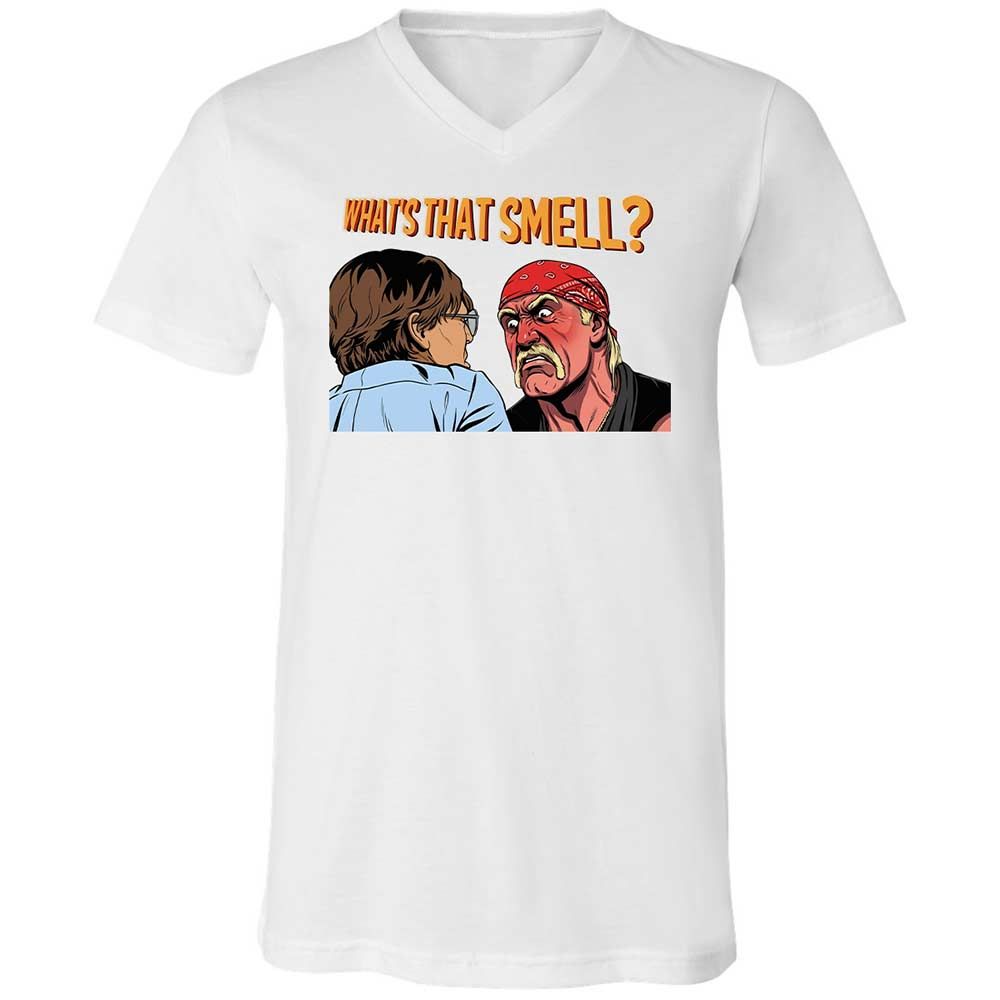Unisex V-Neck T-Shirt - B7UGU5ZV - White - 16