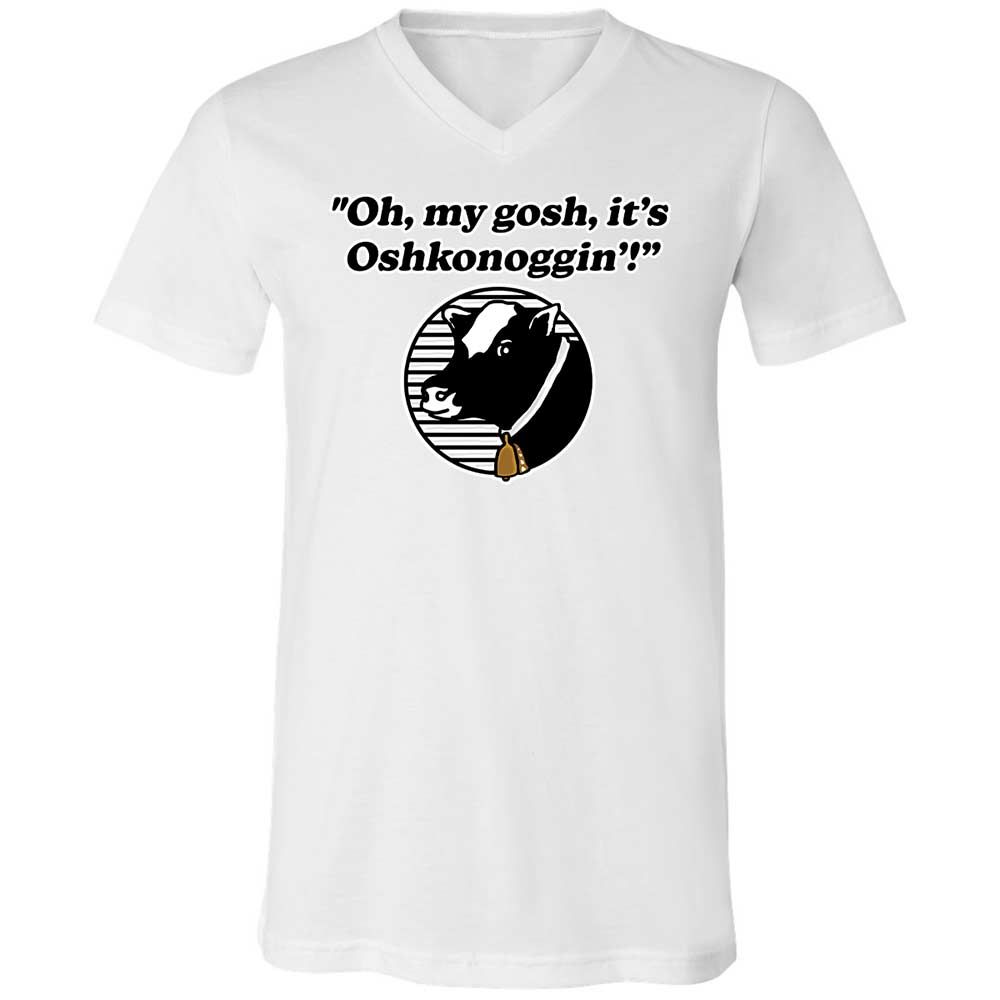 Unisex V-Neck T-Shirt - 1P4VD1AQ - White - 16