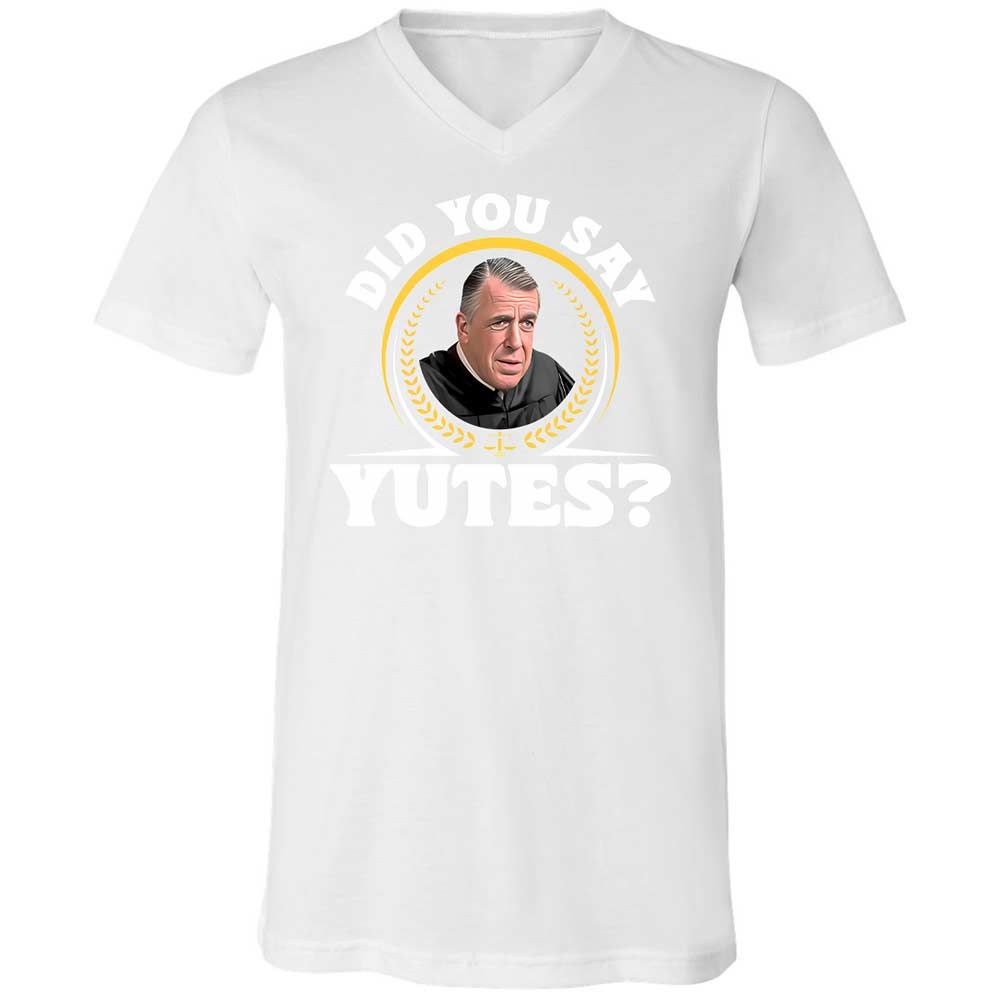 Unisex V-Neck T-Shirt - VM2GW4CU - White - 16