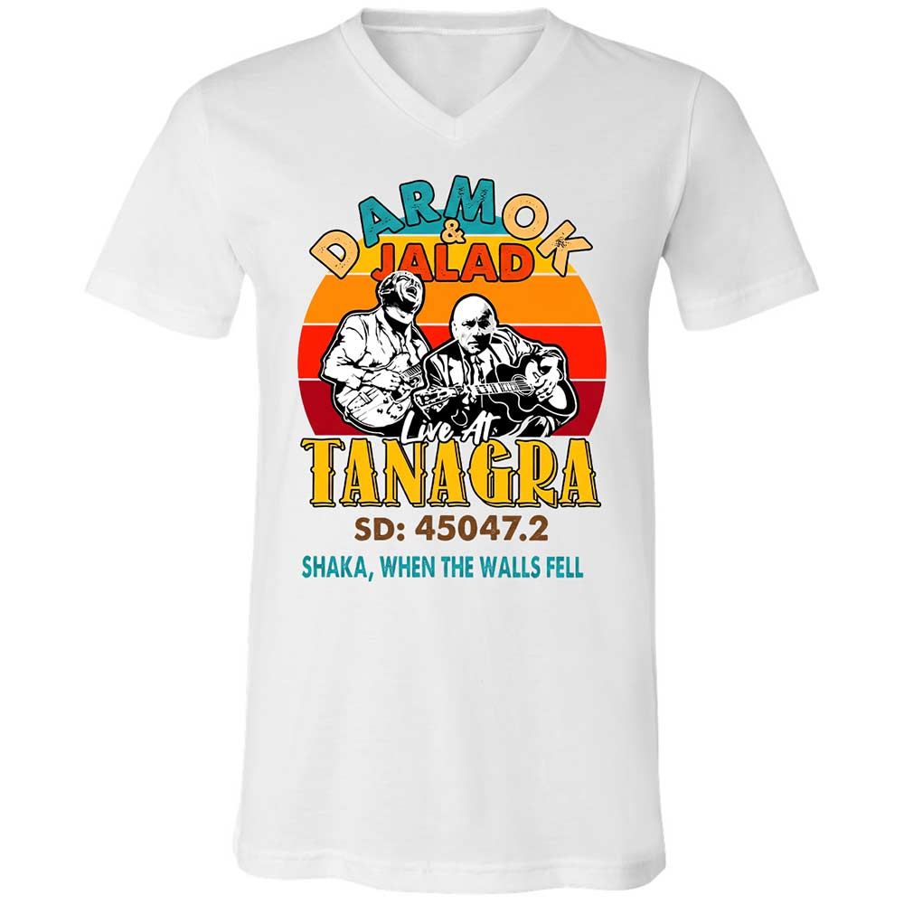 Unisex V-Neck T-Shirt - 6N94R52T - White - 16
