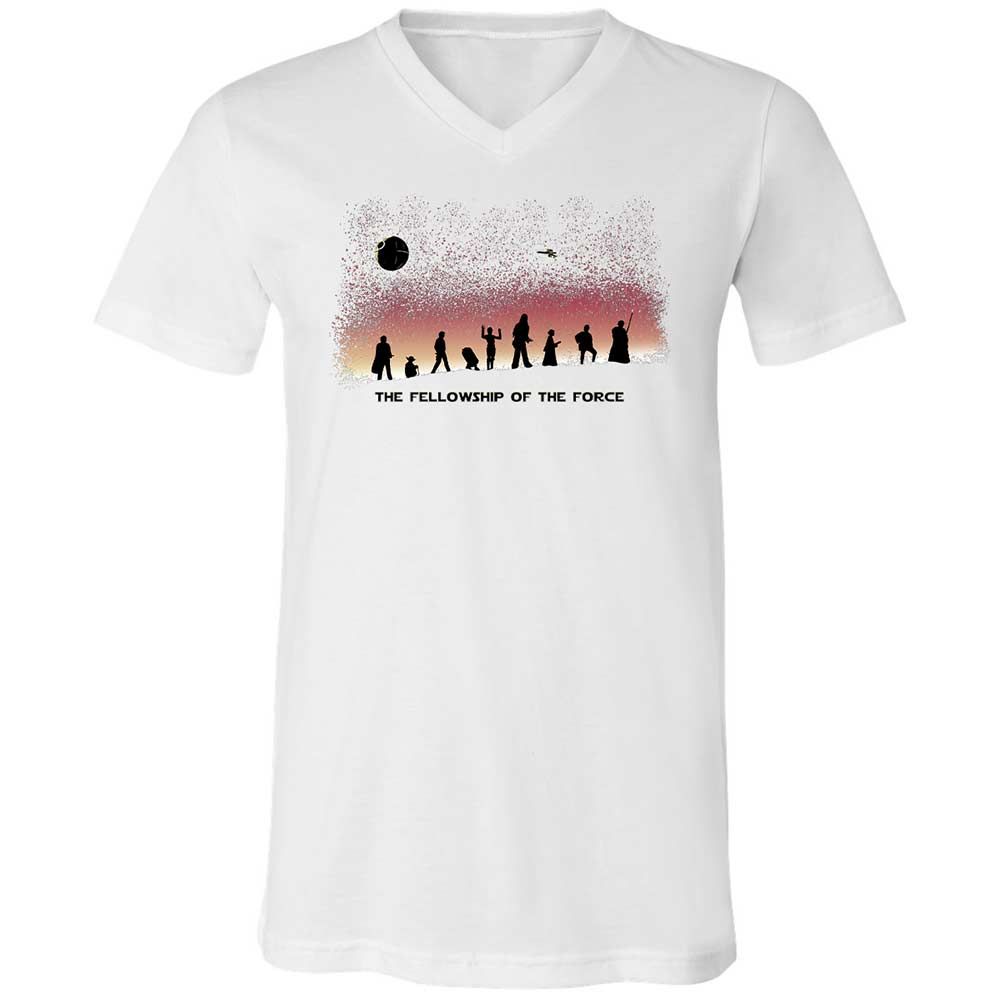 Unisex V-Neck T-Shirt - GEMM24Z9 - White - 16