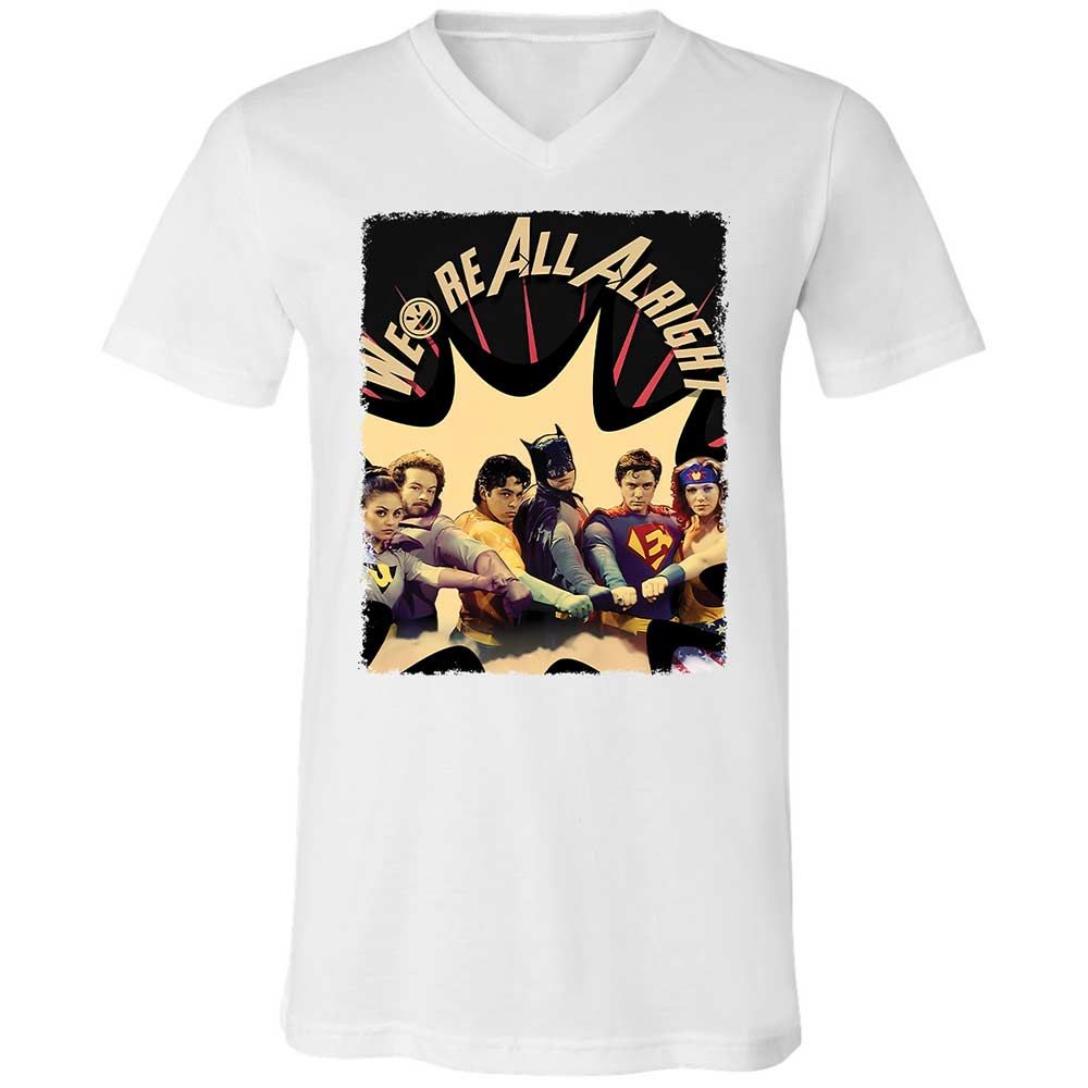 Unisex V-Neck T-Shirt - 6RKPQVZM - White - 16