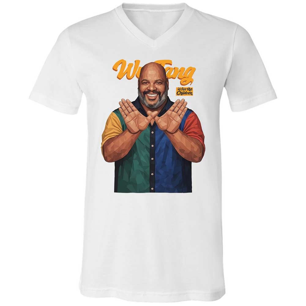 Unisex V-Neck T-Shirt - BVWM8H9Z - White - 16