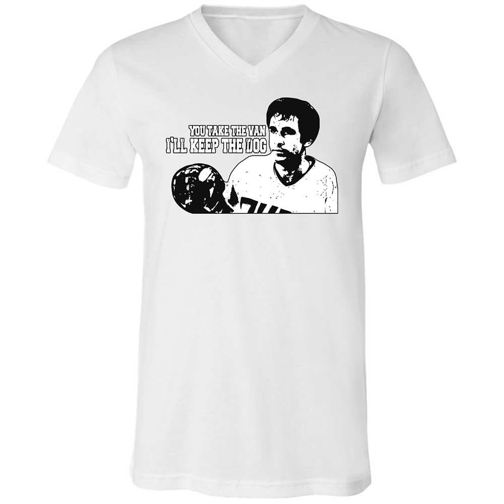 Unisex V-Neck T-Shirt - YB67RA82 - White - 16