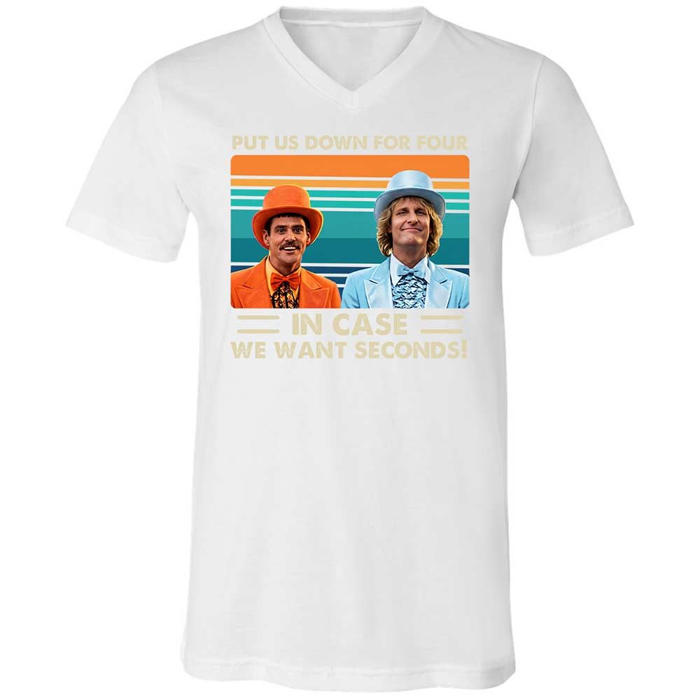 Unisex V-Neck T-Shirt - ARH4ME5V - White - 16