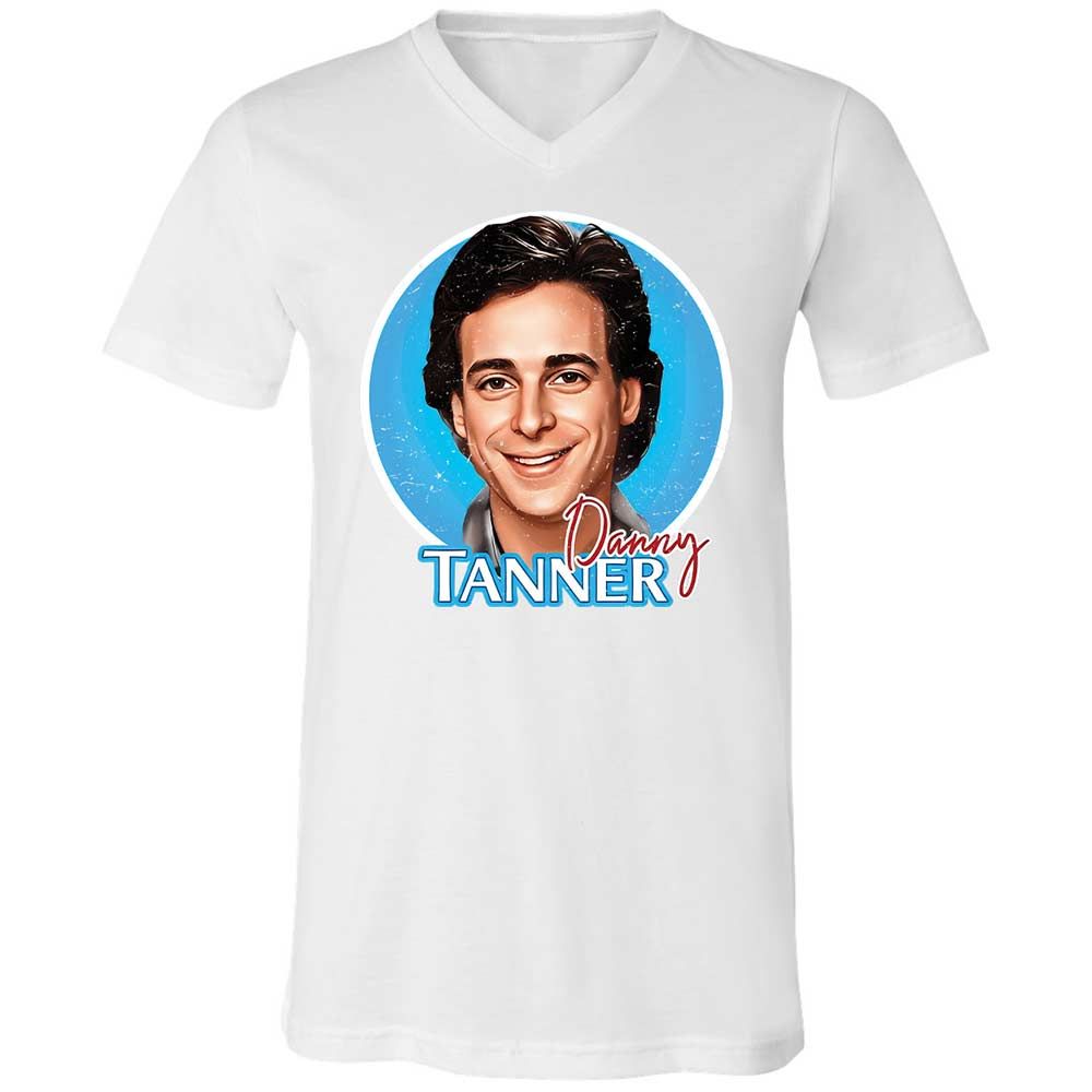 Unisex V-Neck T-Shirt - 9XG6WXZQ - White - 16
