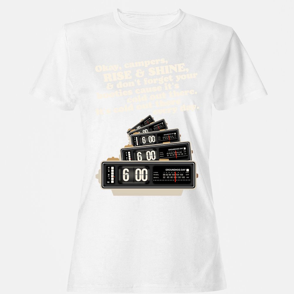 Women's T-Shirt - B597QEYG - White - 16
