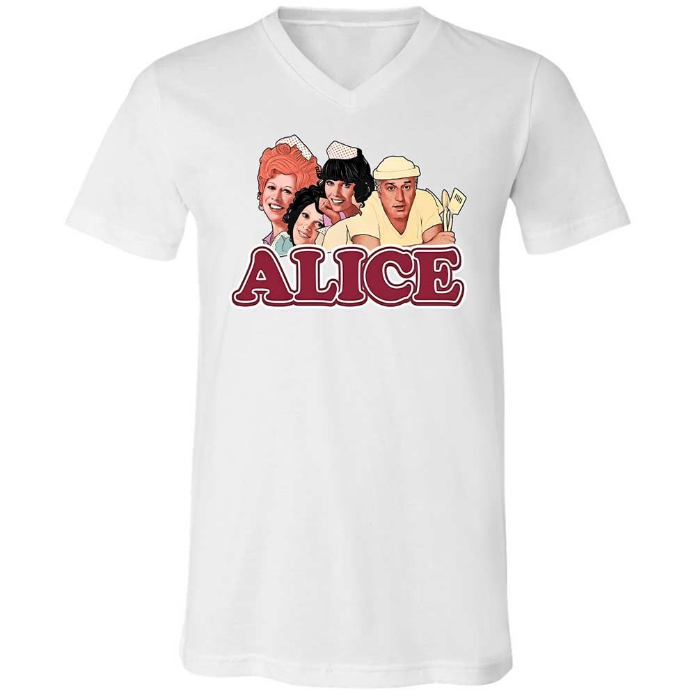 Unisex V-Neck T-Shirt - 3WGYFJZS - White - 16
