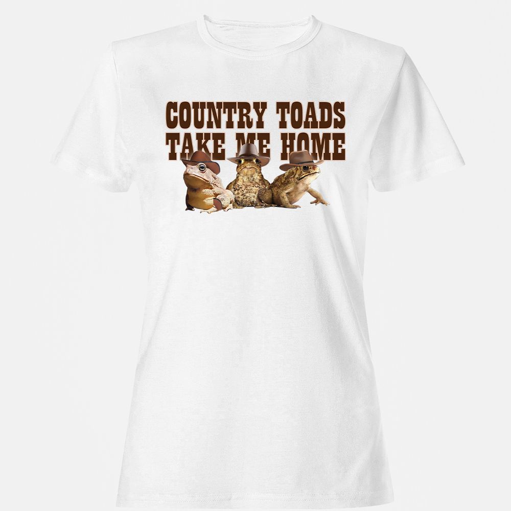 Country Toads Take Me Home - White - 16