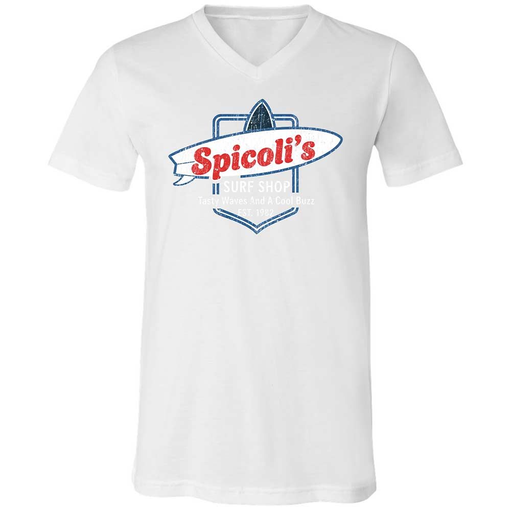 Unisex V-Neck T-Shirt - E256LVWT - White - 16