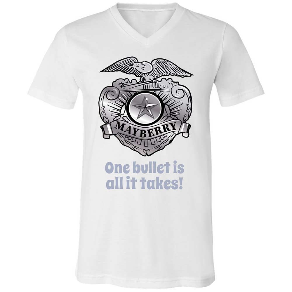 Unisex V-Neck T-Shirt - S3N4JZDA - White - 16