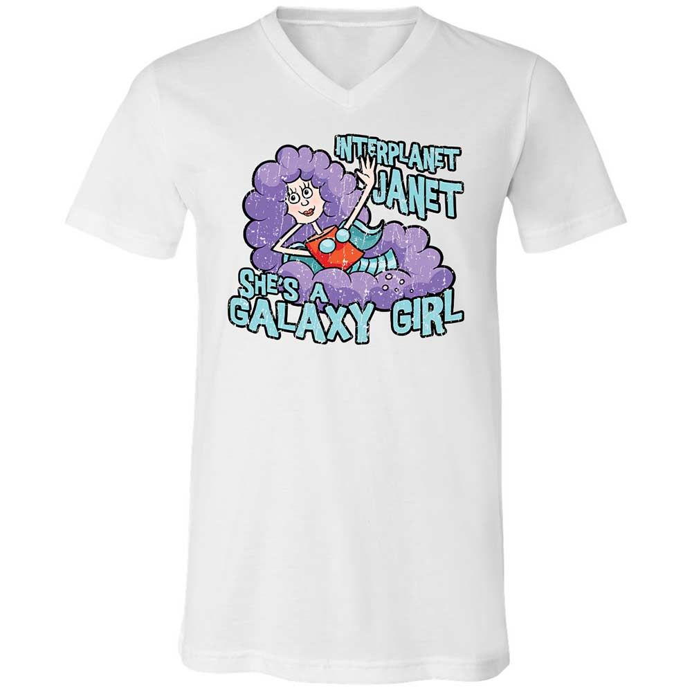 Unisex V-Neck T-Shirt - T5T3RW7Y - White - 16