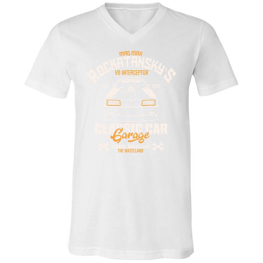 Unisex V-Neck T-Shirt - RN6ZEVTQ - White - 16