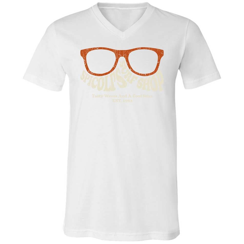 Unisex V-Neck T-Shirt - J82JMWB8 - White - 16