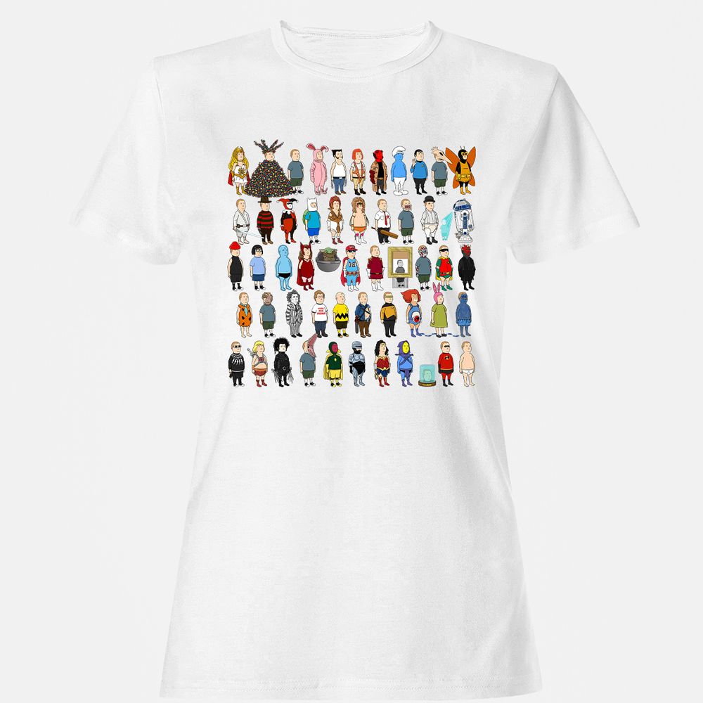 Women's T-Shirt - V4UFQJXL - White - 16