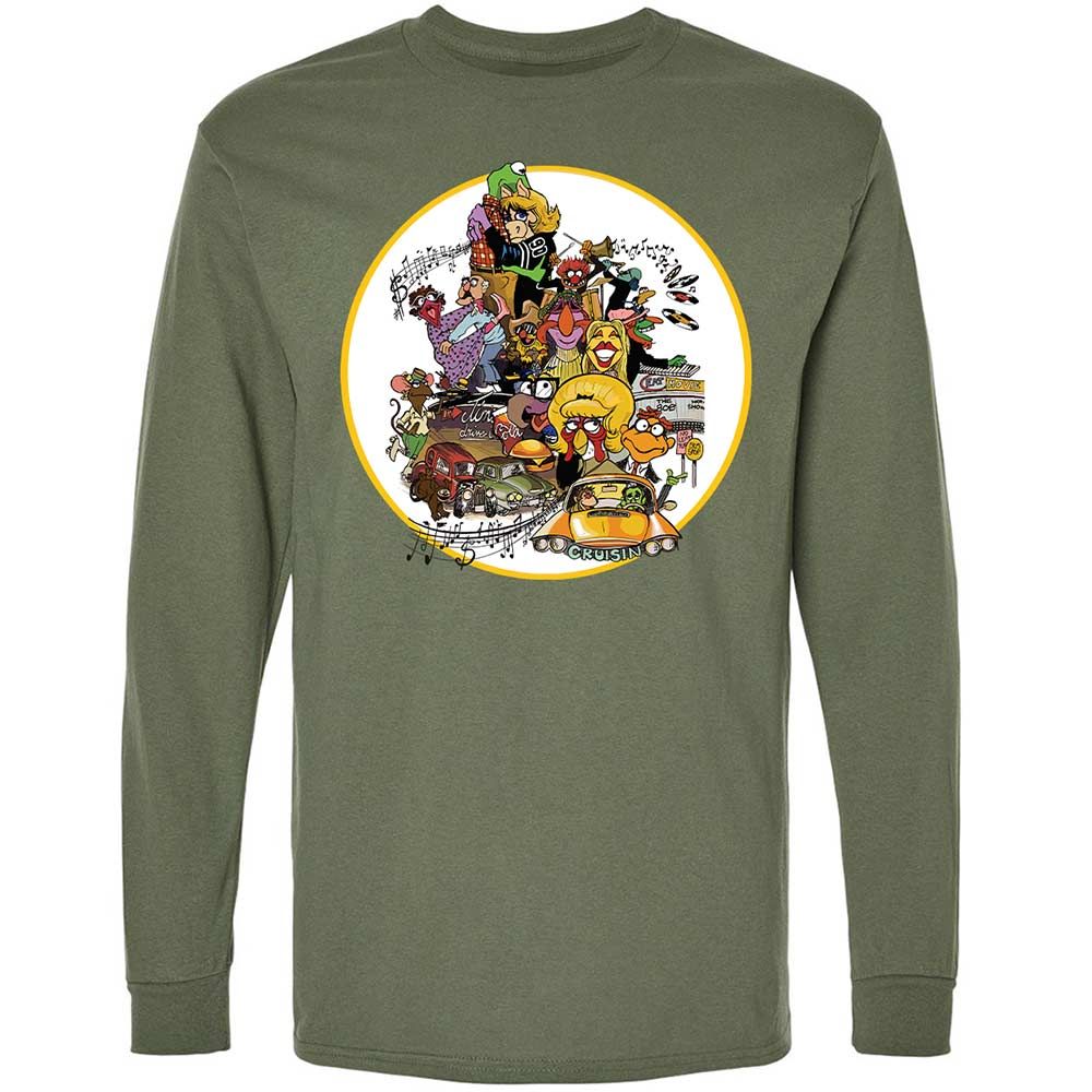 Muppet Graffiti - Military Green - 19