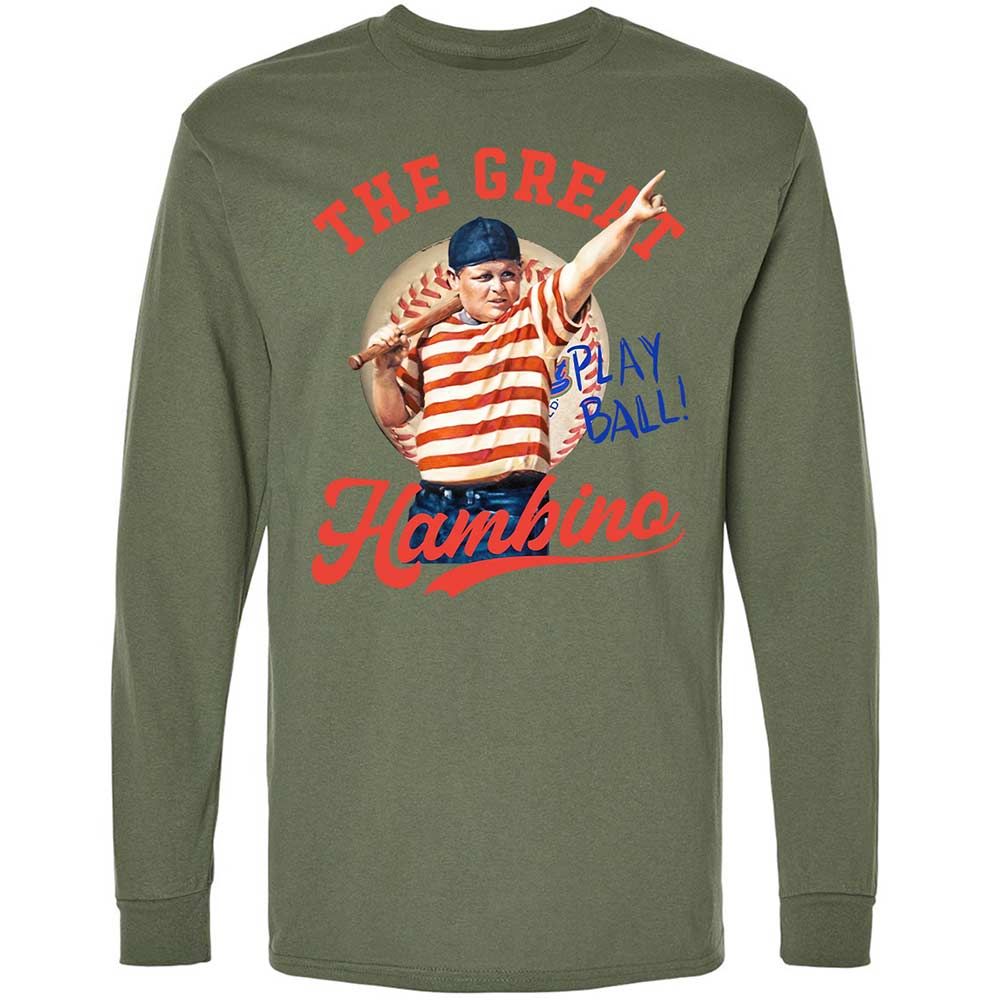 Long Sleeve T-Shirt - D3F4JRMQ - Military Green - 19