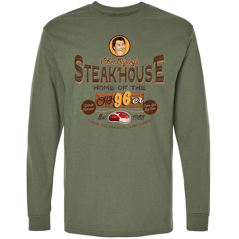 Long Sleeve T-Shirt - 8N3JBEYT - Military Green - 19