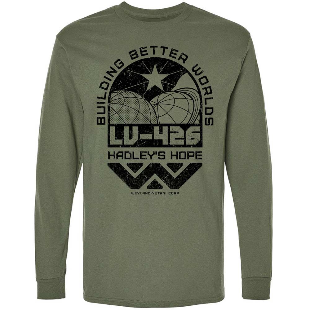 Long Sleeve T-Shirt - NHFJKE58 - Military Green - 19
