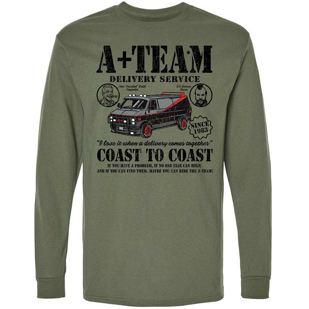 Long Sleeve T-Shirt - X3Z2EW35 - Military Green - 19