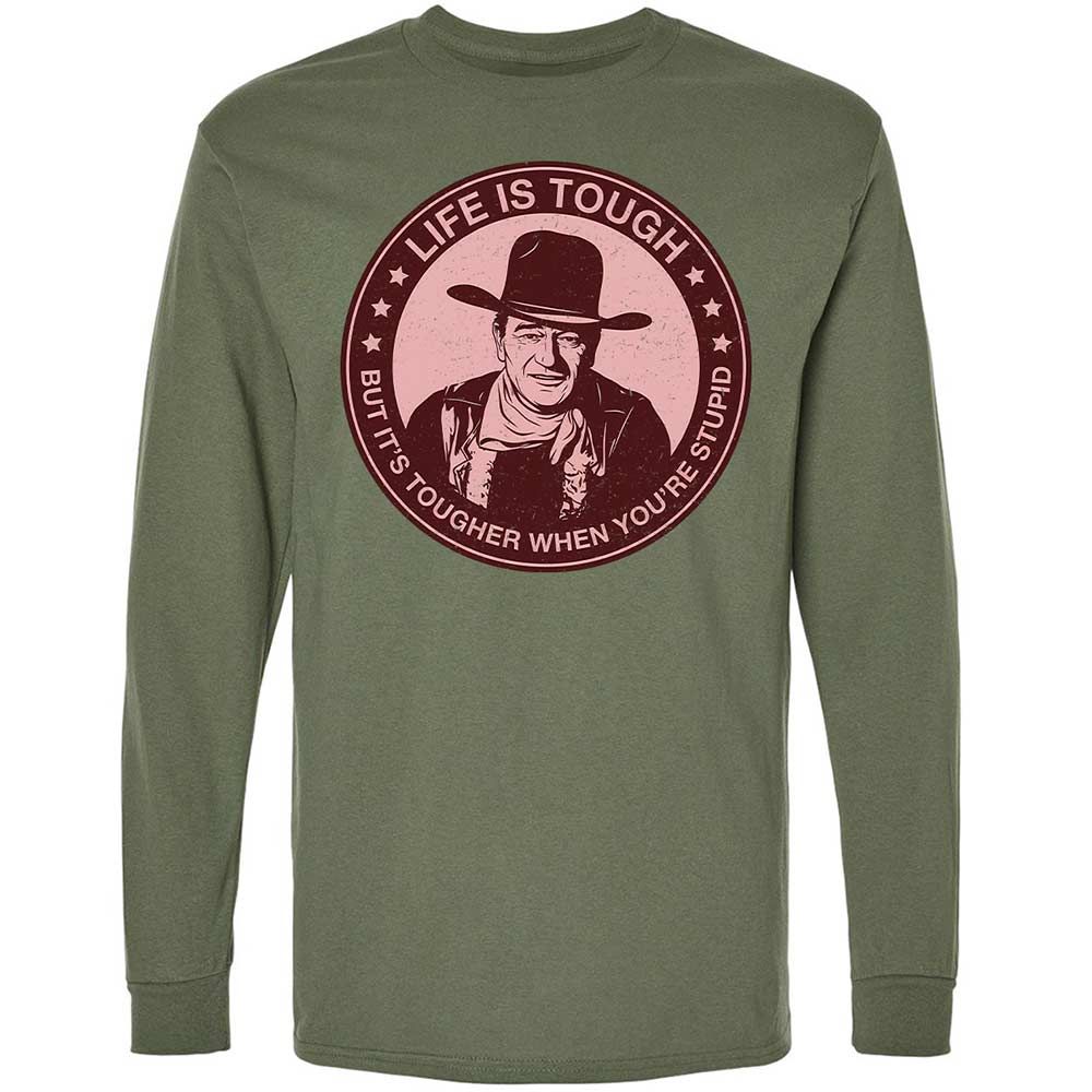 Long Sleeve T-Shirt - E6ZMKBBC - Military Green - 19