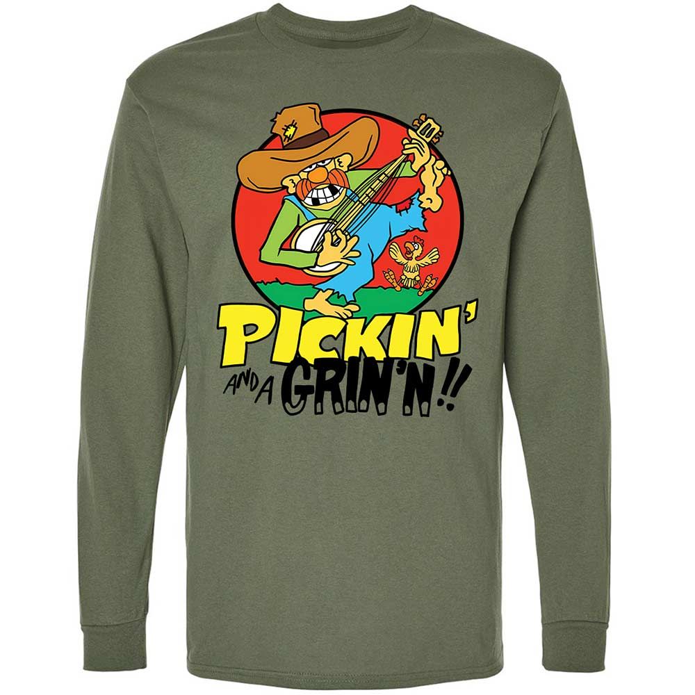 Pickin' and a Grinnin - Military Green - 19