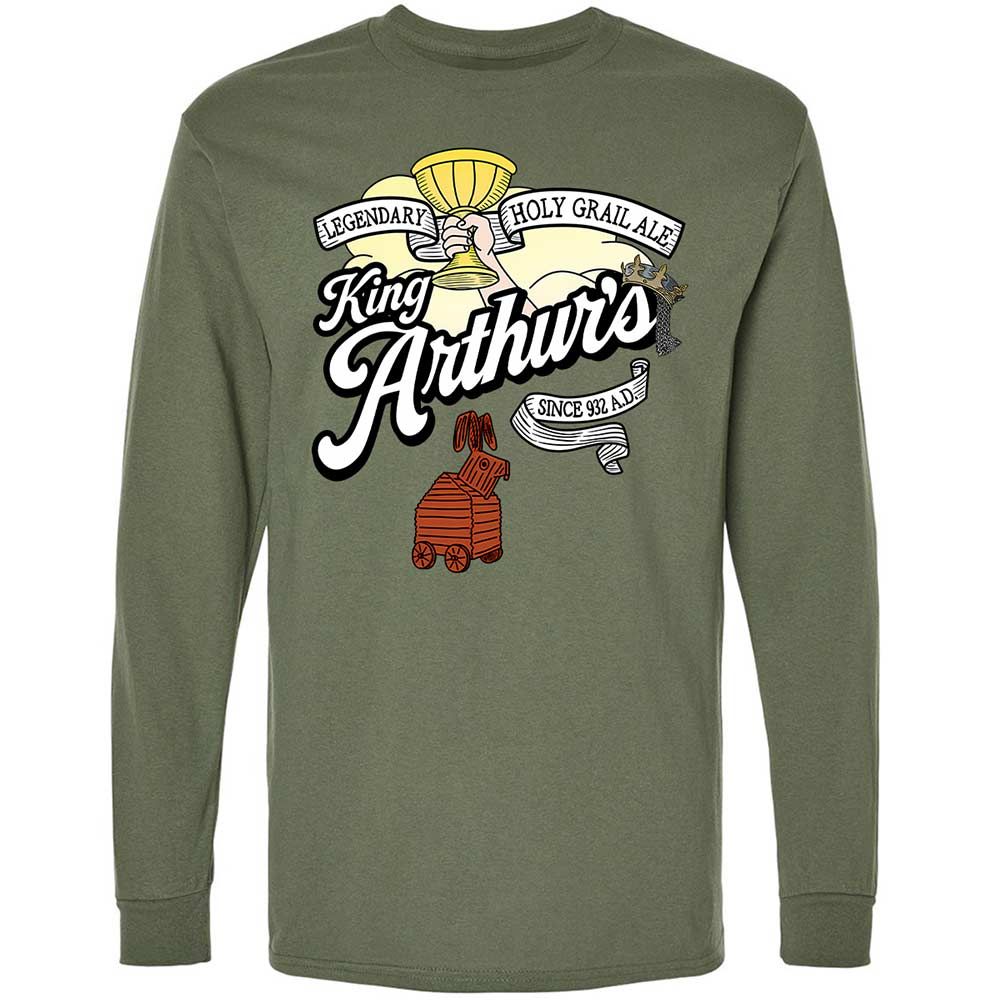 Long Sleeve T-Shirt - R8FGHLS4 - Military Green - 19