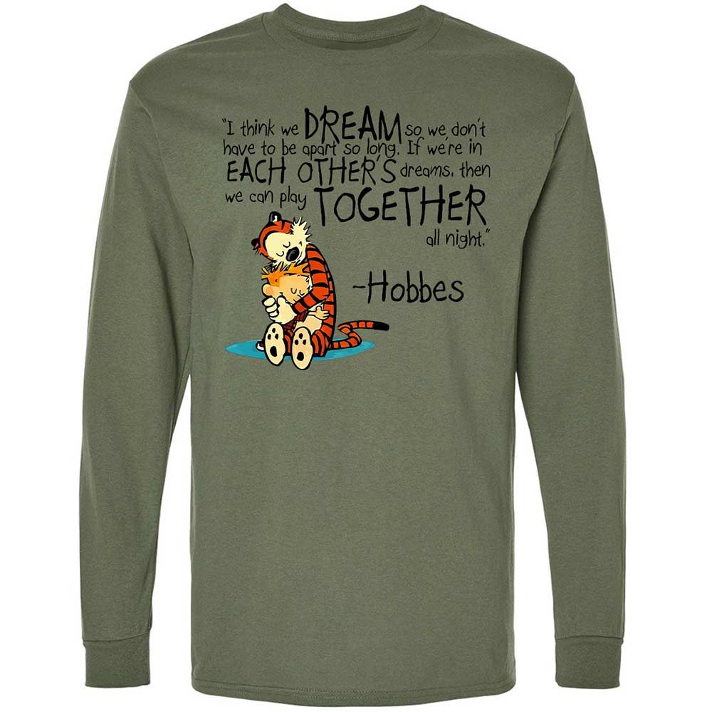 Calvin Hobbes Dreams - Military Green - 19