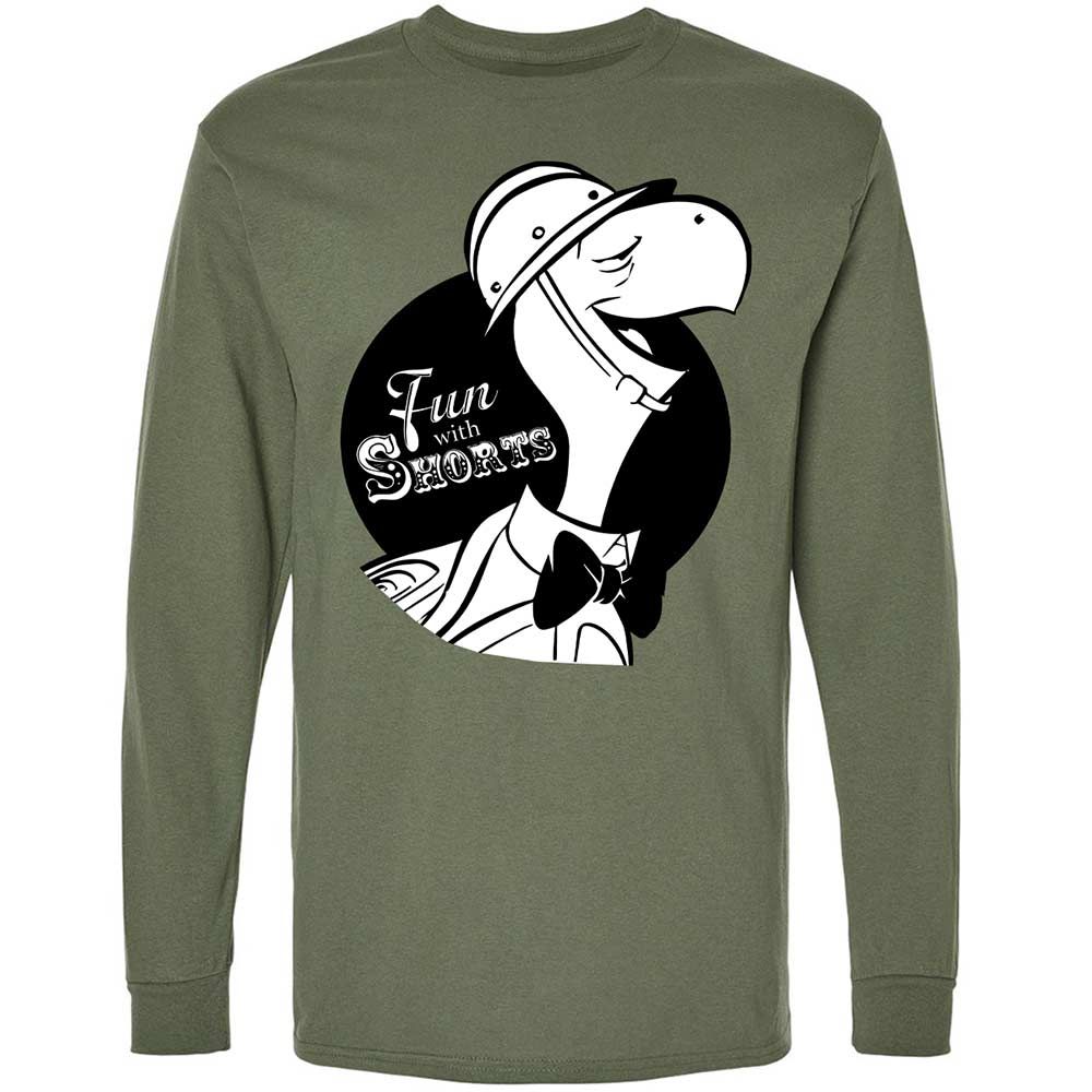 Long Sleeve T-Shirt - VDRB5KY8 - Military Green - 19